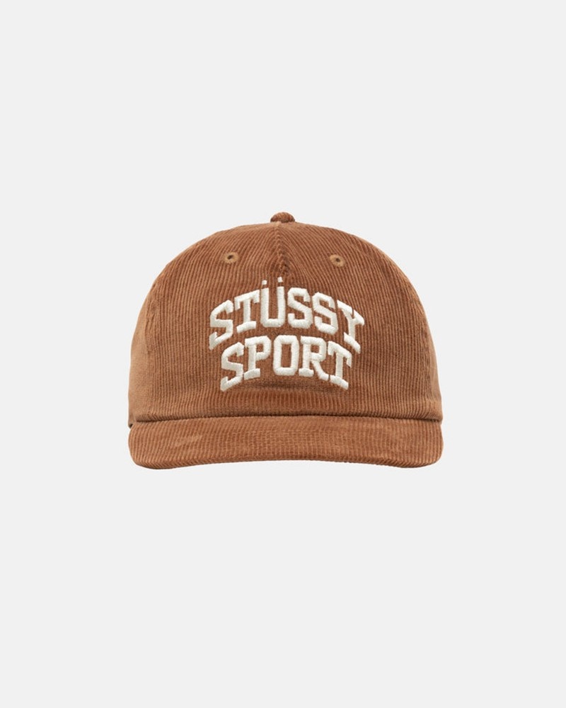 Sombreros Stussy MID-DEPTH SPORT ARCH STRAPBACK Unisex Marrom | URZV-61853