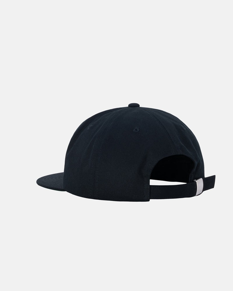 Sombreros Stussy MID-DEPTH STU ARCH STRAPBACK Unisex Negros | DECV-80952