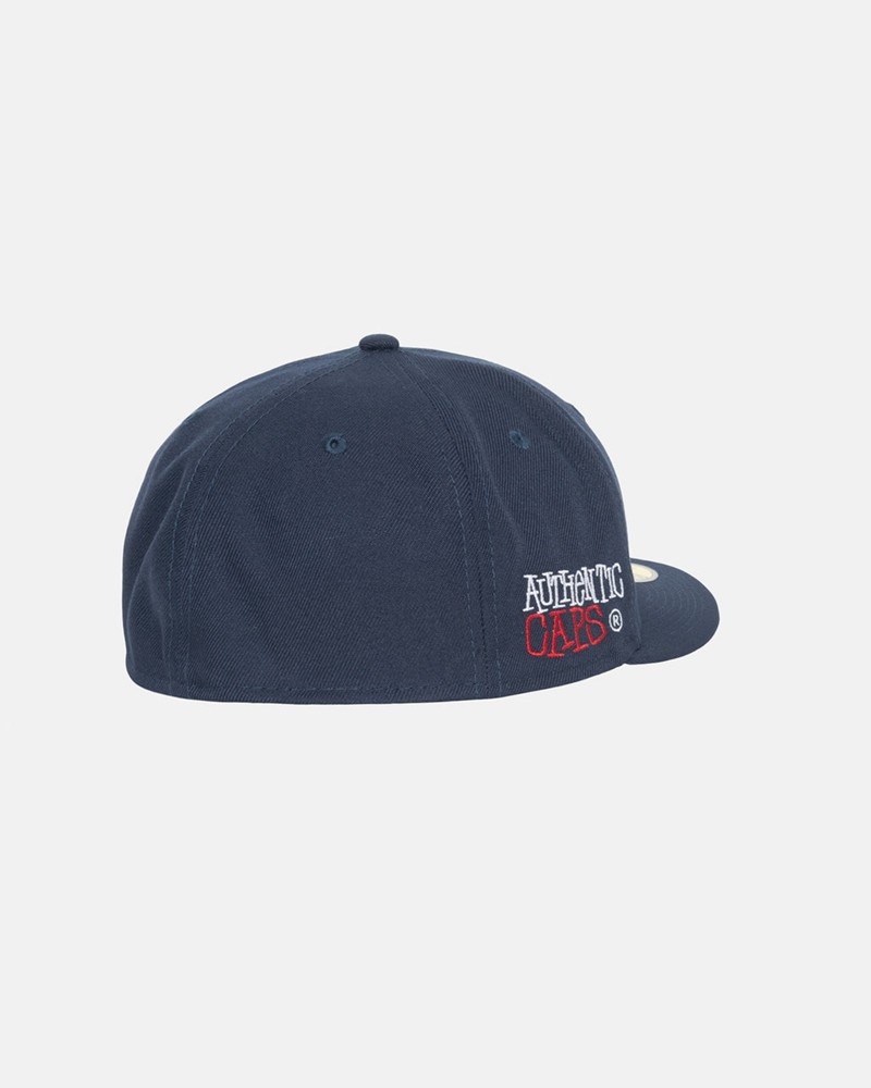 Sombreros Stussy NEW ERA 59FIFTY AUTHENTIC Unisex Azul Marino | AVLU-98320