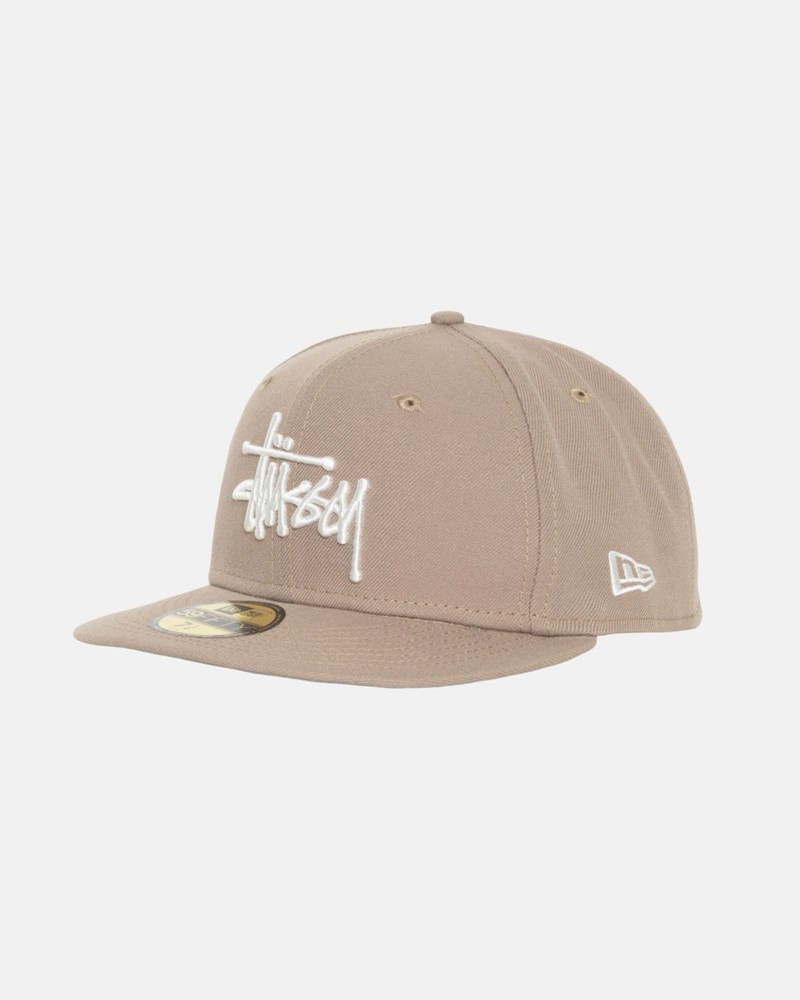 Sombreros Stussy NEW ERA 59FIFTY AUTHENTIC Unisex Kaki | HOLK-62345