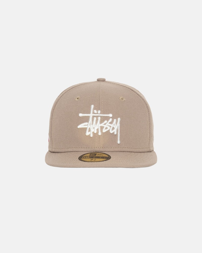 Sombreros Stussy NEW ERA 59FIFTY AUTHENTIC Unisex Kaki | HOLK-62345