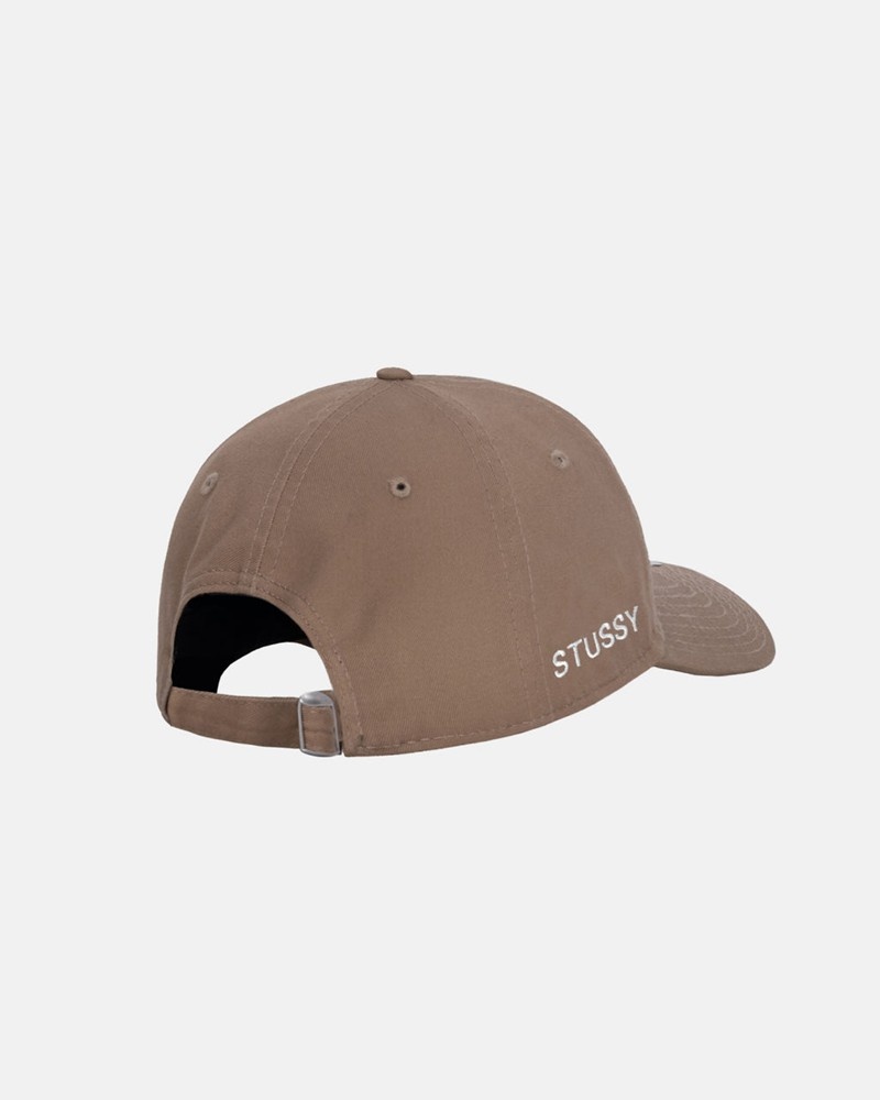 Sombreros Stussy NEW ERA 9TWENTY SS LINK STRAPBACK Unisex Kaki | JUQE-40836