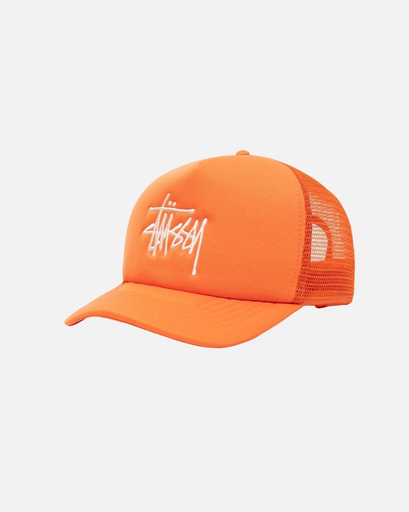 Sombreros Stussy TRUCKER BIG BASIC SNAPBACK Unisex Naranjas | ROXD-65731