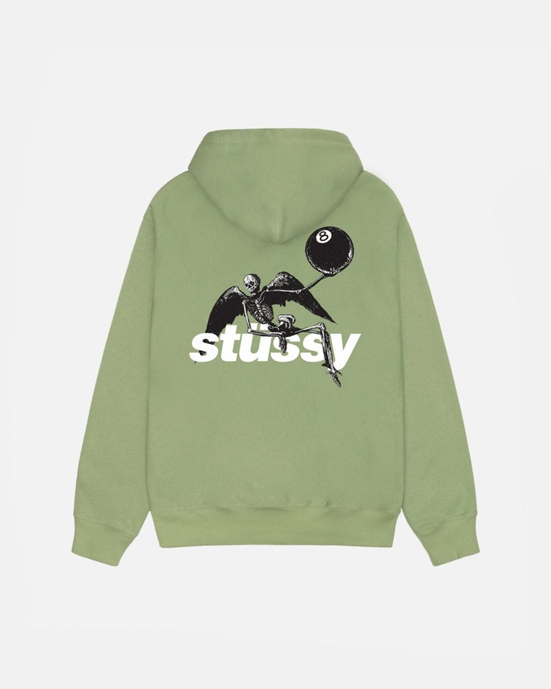 Sudadera Stussy APOCALYPSE ZIP HOODIE Unisex Verdes | PDCN-45672