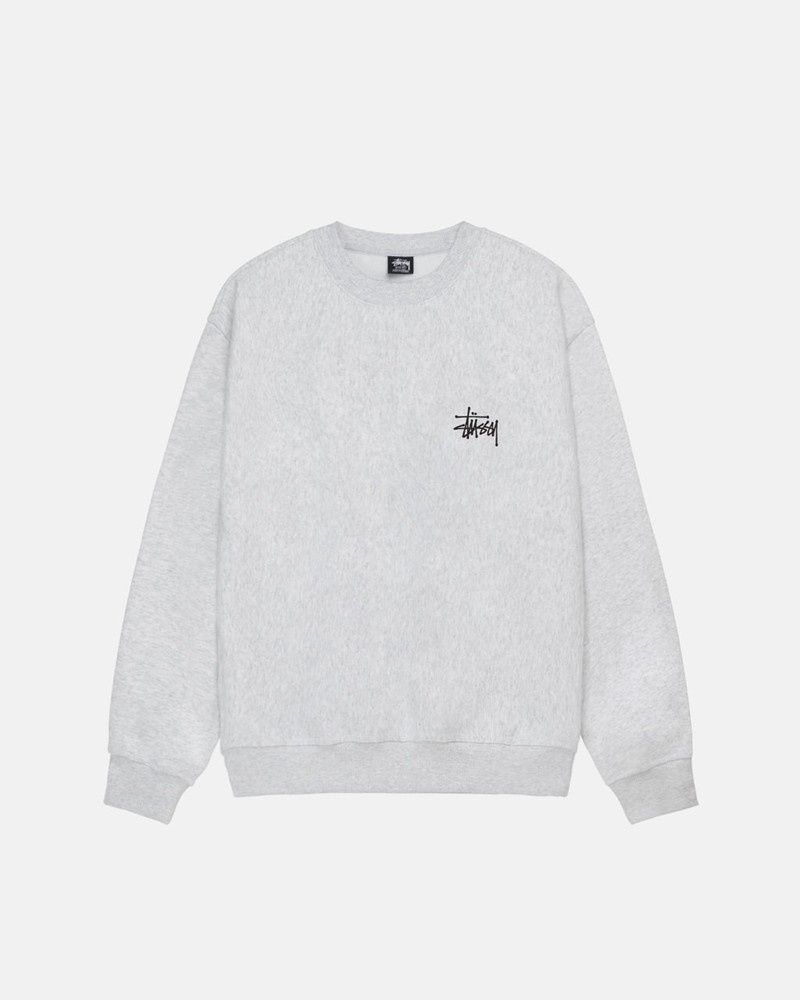 Sudadera Stussy BASIC CREW Unisex Grises | KWGY-90325