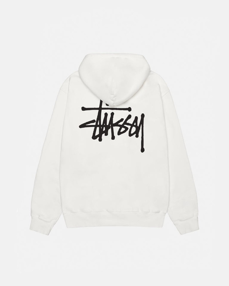 Sudadera Stussy BASIC HOODIE PIGMENT DYED Unisex Beige | OWIE-79123