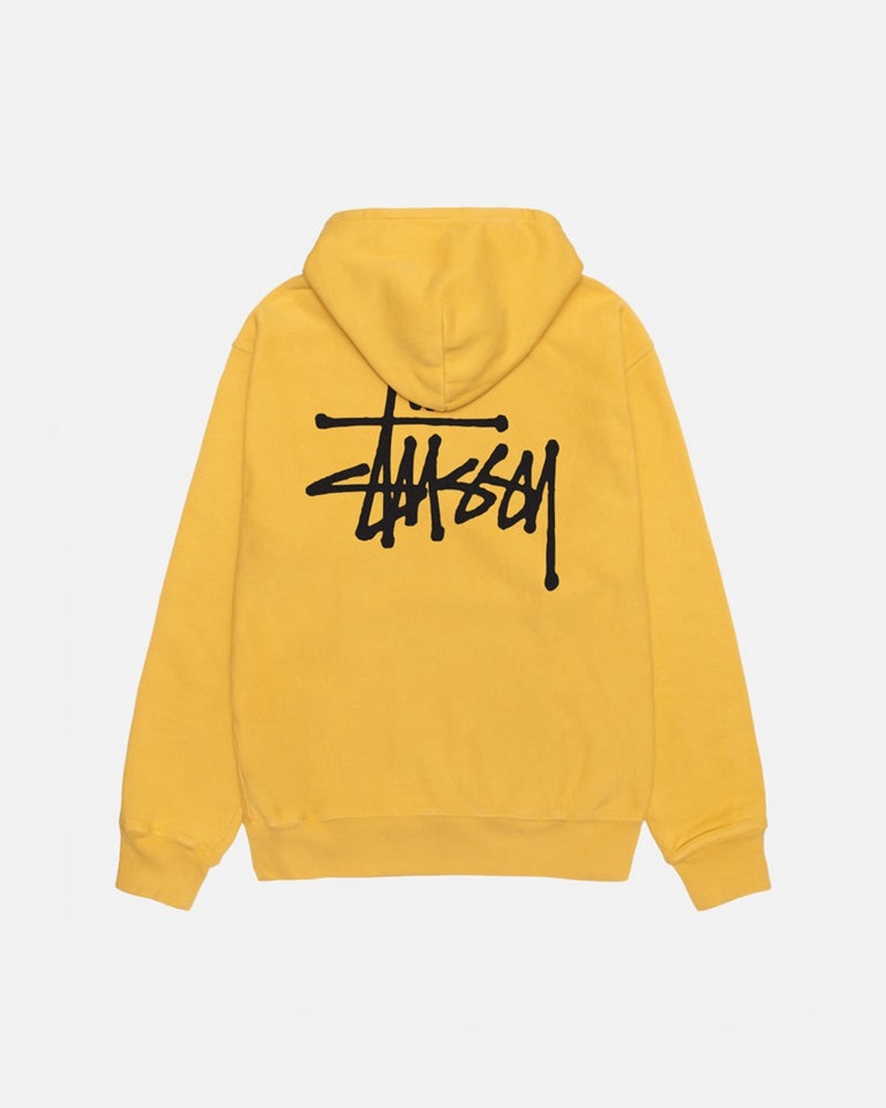 Sudadera Stussy BASIC HOODIE PIGMENT DYED Unisex Naranjas | FMAZ-17645