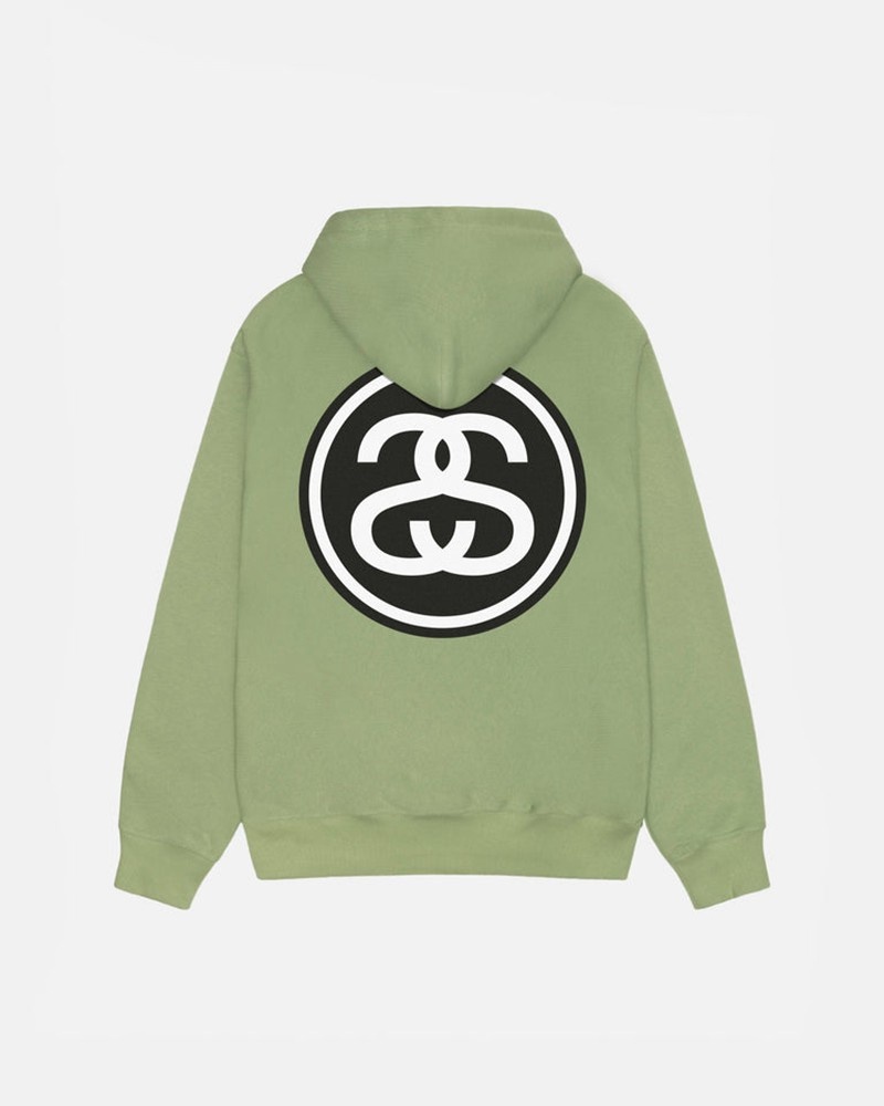 Sudadera Stussy SS-LINK HOODIE Unisex Verdes | CSKN-37298