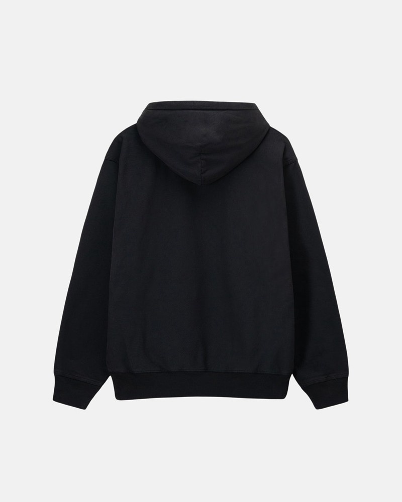 Sudadera Stussy STOCK LOGO HOODIE Unisex Negros | QVHR-87346