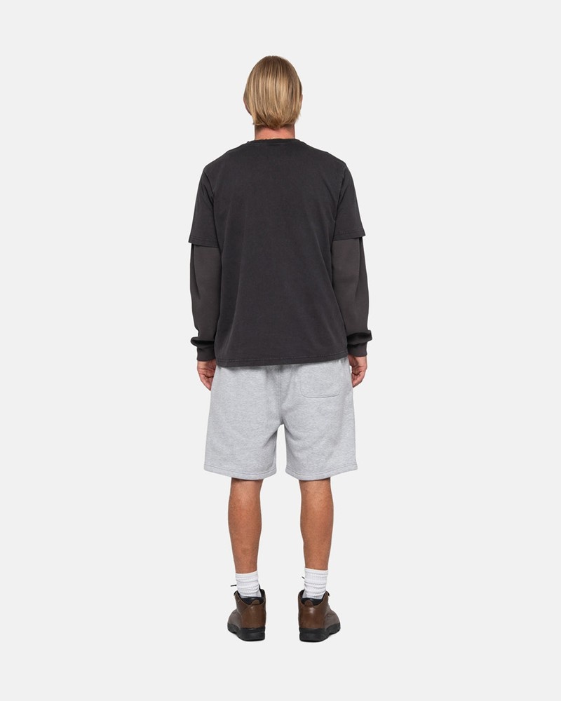 Sudadera Stussy STOCK LOGO SWEATSHORT Unisex Grises | MXWE-75916