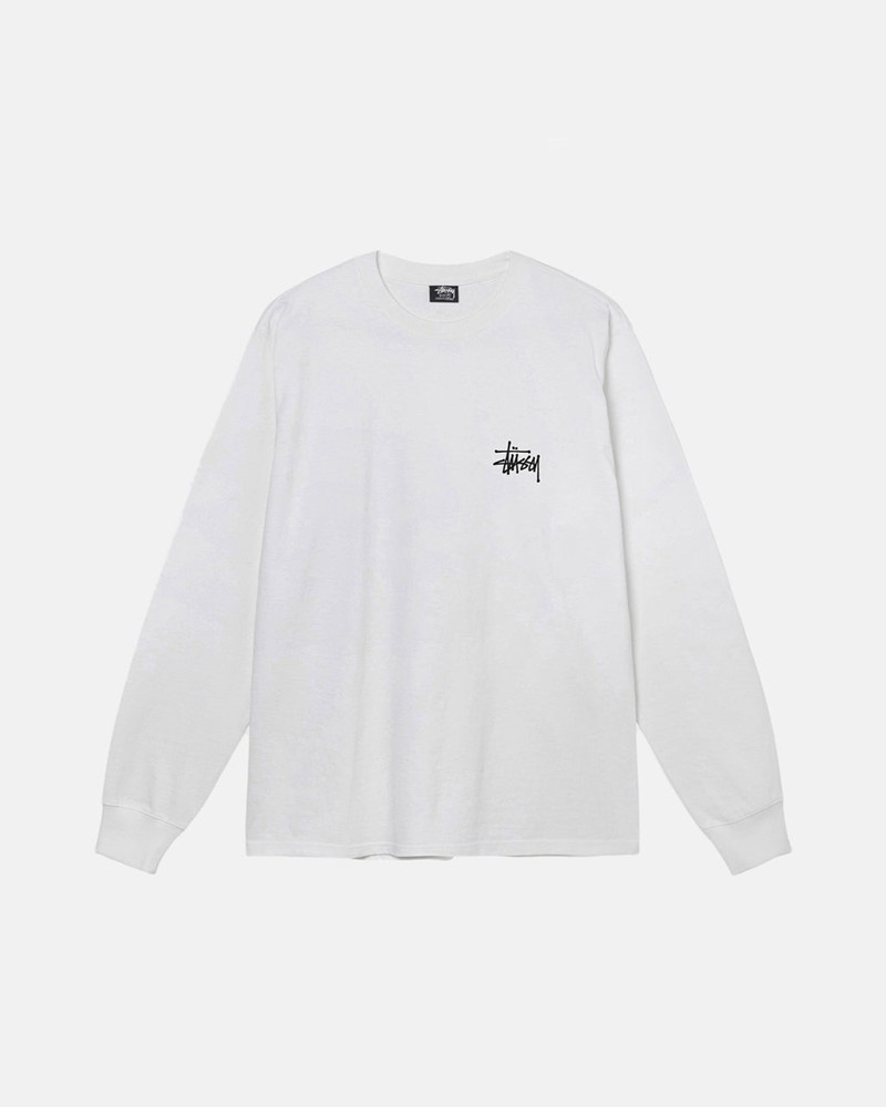 Tops Stussy BASIC LS Unisex Blancos | UELX-85326