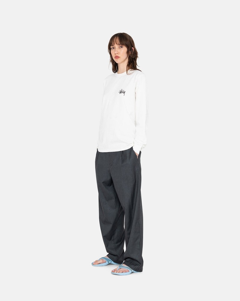 Tops Stussy BASIC LS Unisex Blancos | UELX-85326