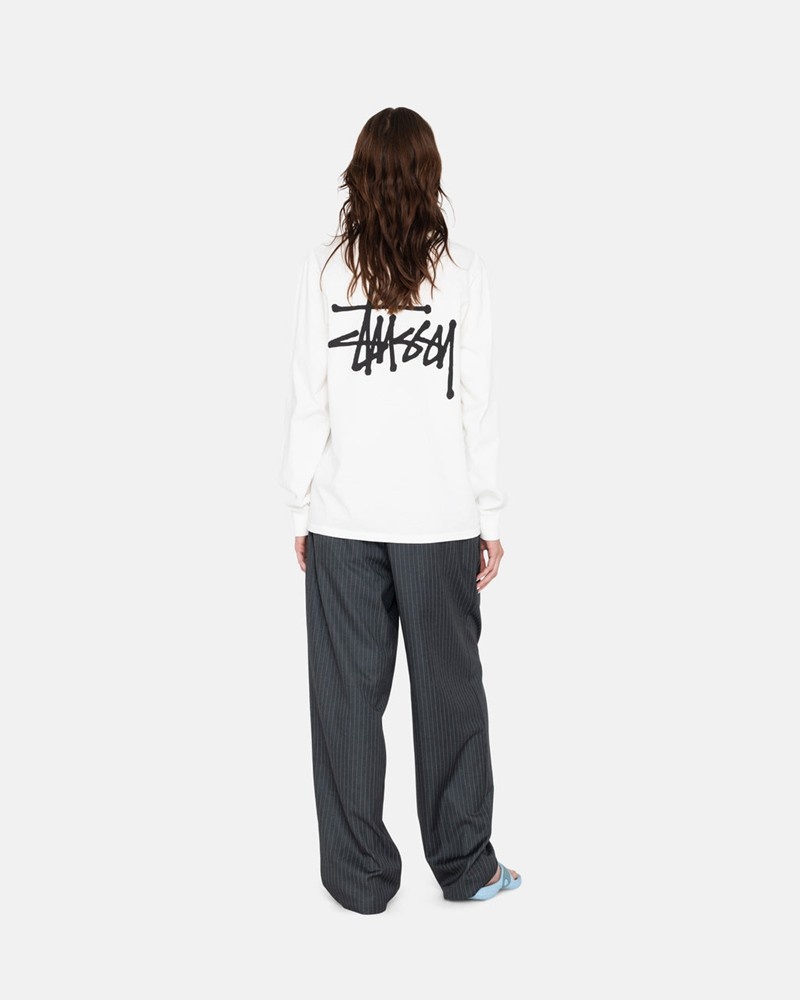 Tops Stussy BASIC LS Unisex Blancos | UELX-85326