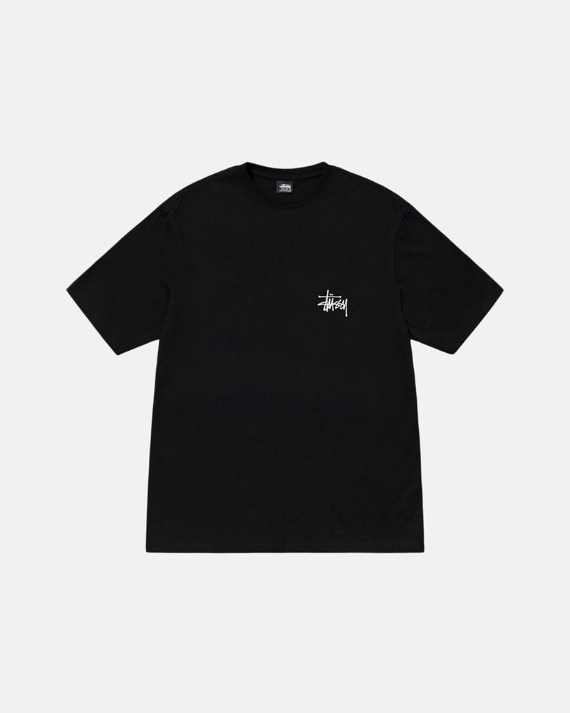 Tops Stussy BASIC STÜSSY Unisex Negros | YKSC-48371