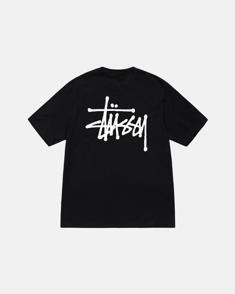 Tops Stussy BASIC STÜSSY Unisex Negros | YKSC-48371