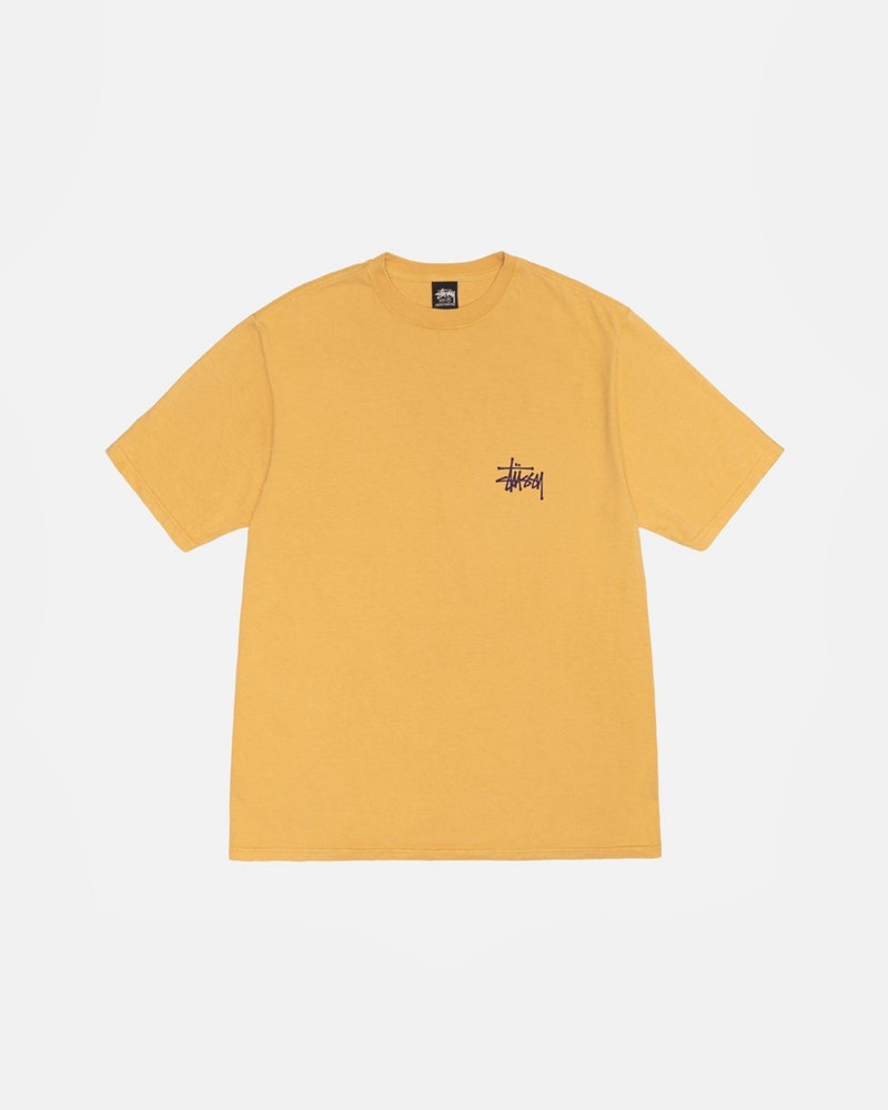 Tops Stussy BUILT TOUGH PIGMENT DYED Unisex Naranjas | JFHO-14286