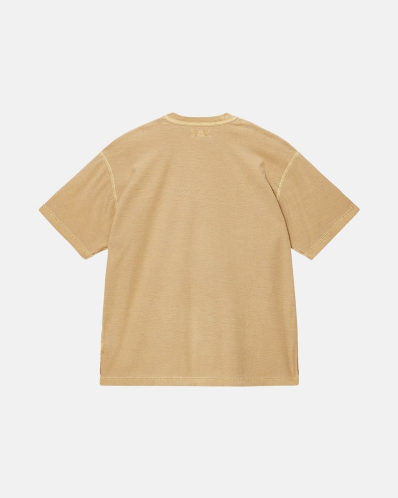 Tops Stussy LAZY Unisex Dorados | CBSX-02439