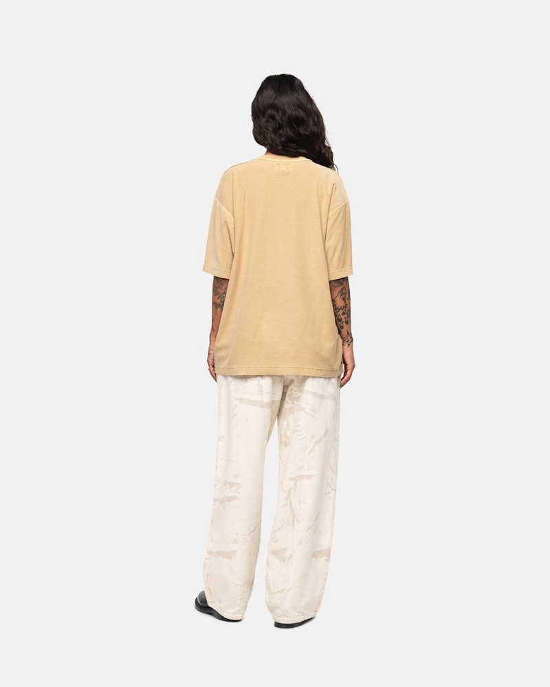 Tops Stussy LAZY Unisex Dorados | CBSX-02439