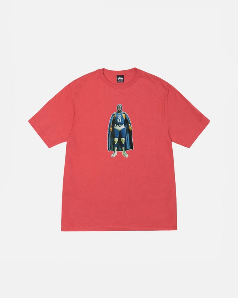 Tops Stussy LUCHA Unisex Rojos | UYOB-19752