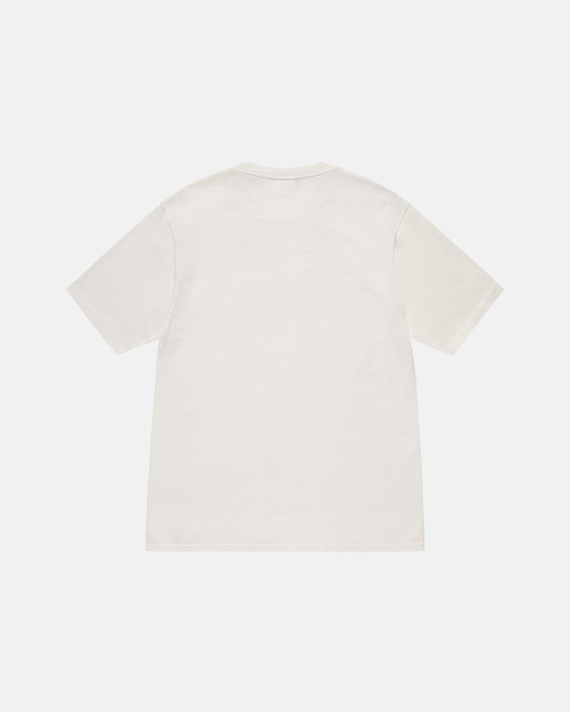 Tops Stussy SMALL STOCK PIGMENT DYED Unisex Beige | RBYL-63247