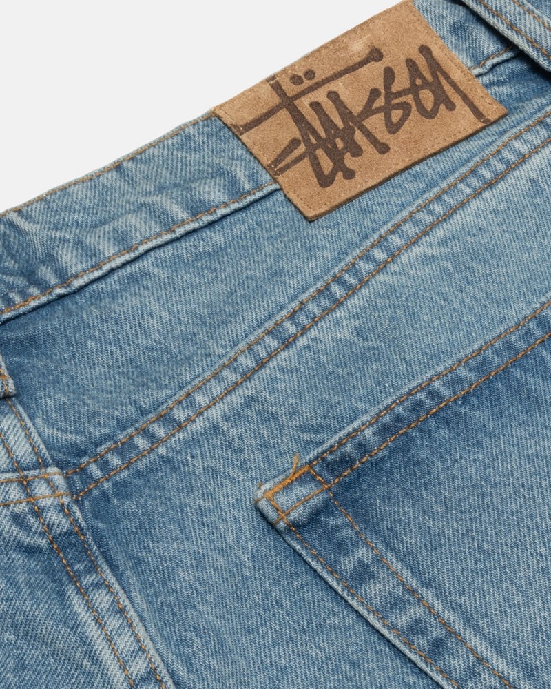 Vestido De Denim Stussy BIG OL' JEAN DENIM Unisex Azules | YACZ-35814