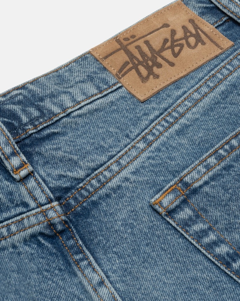 Vestido De Denim Stussy CLASSIC JEAN DENIM Unisex Azules | UOCX-46185